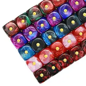 Spielwürfel YOUSHARES 50 Pack D6 Set mit Beutel