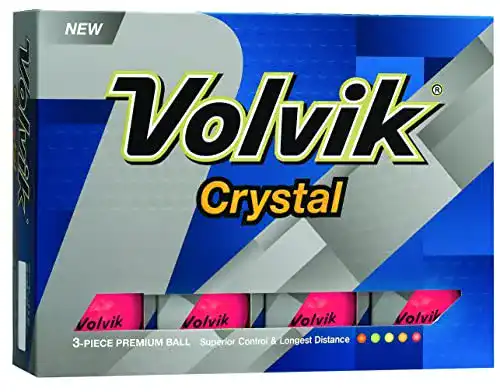 Volvik-Golfbälle Volvik Crystal Golfbälle, 12 Stück, Unisex