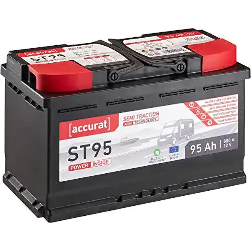 AGM-Batterie 95Ah Accurat 12V 95Ah AGM Blei-Akku zyklenfest