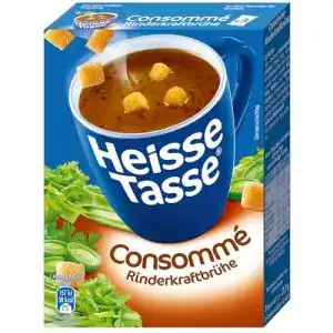 Heisse Tasse Erasco Tasse Consommé-Rinderkraftbrühe