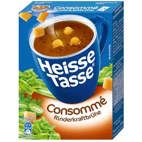 Heisse Tasse Erasco Tasse Consommé-Rinderkraftbrühe