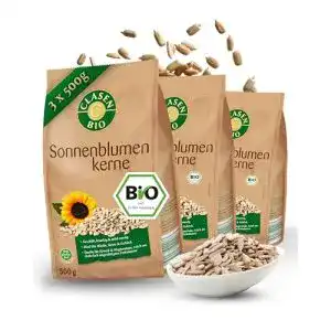 Sonnenblumenkerne geschält Clasen Bio 3x Sonnenblumenkerne