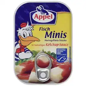 Heringe (zum Essen) Appel Heringsfilets Fisch-Minis, 12er Pack