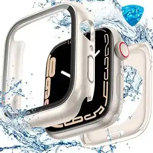 Apple-Watch-7-Hülle HWeggo 2 in 1 Wasserdicht Hülle