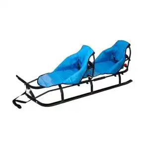 Schlitten-2-Personen Skyline 2in1 Kinder Duo Schlitten Aluminium