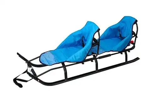 Schlitten-2-Personen Skyline 2in1 Kinder Duo Schlitten Aluminium