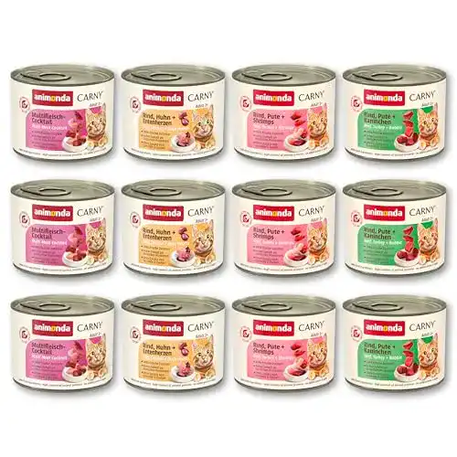 Getreidefreies Nassfutter (Katze) animonda Carny Adult, 12 x 200 g