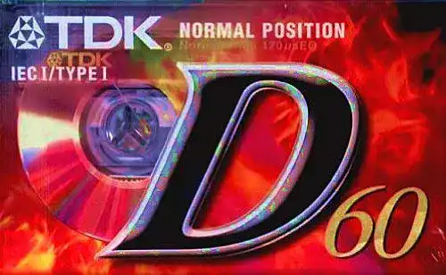 Audio-Kassetten TDK D-60 EB Audio-Kassette (60min) 3er Pack