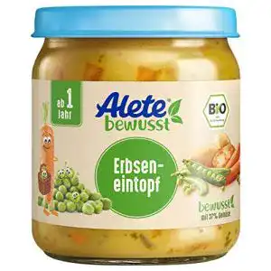 Alete-Babynahrung Alete bewusst Erbseneintopf, 6 x 250 g