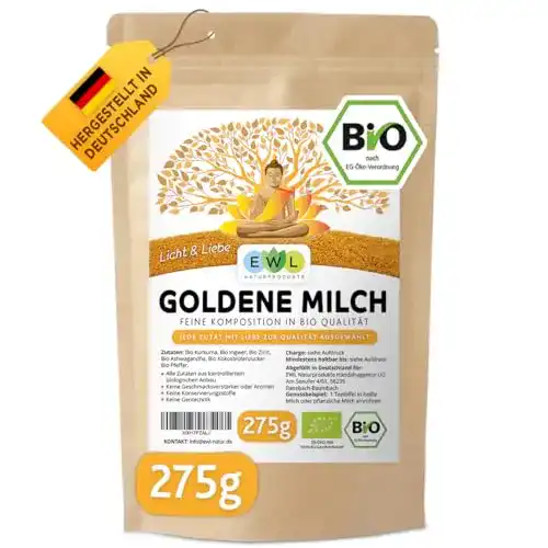 Die beste Goldene-Milch-Pulver EWL Naturprodukte Bio Goldene Milch 2026 Test Bestseller Goldene-Milch-Pulver EWL Naturprodukte Bio Goldene Milch