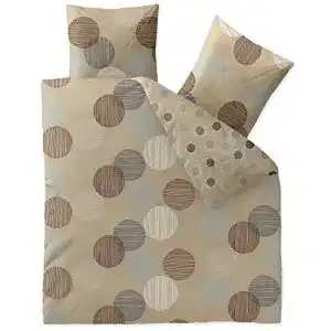 Renforcé-Bettwäsche aqua-textil 200×200 cm 3tlg. Baumwolle