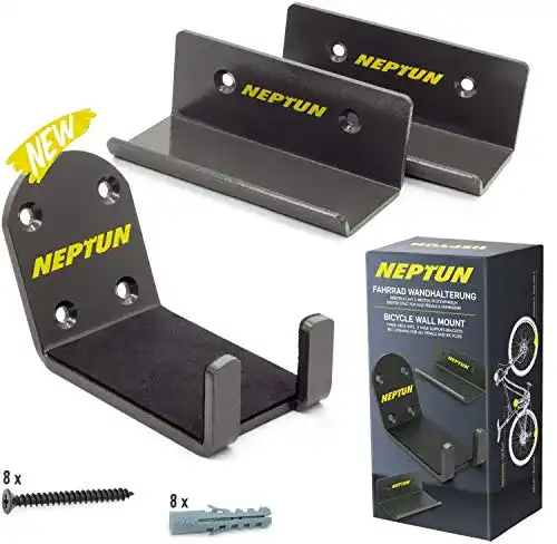 E-Bike-Wandhalterung NEPTUN breite Aussparung, 2 Stützwinkel