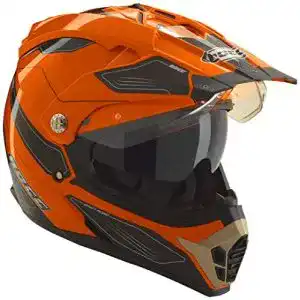 Motorradhelm ROCC 771 Endurohelm, Farbe Weiss-blau-rot