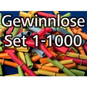 Gewinnlose maru Röllchenlose bunt gemischt, Set 1-1000