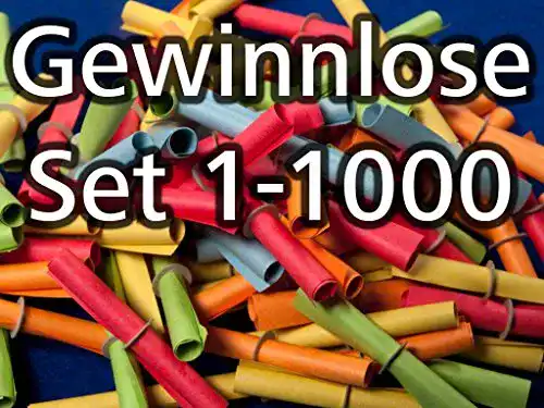 Gewinnlose maru Röllchenlose bunt gemischt, Set 1-1000