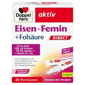 Eisenpräparat Doppelherz Eisen-Femin Direct mit Vitamin C + B6