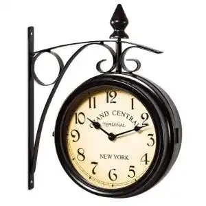 Bahnhofsuhr Deuba Wanduhr Vintage Quarzuhrwerke Retro