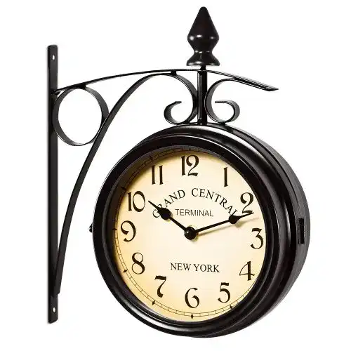 Bahnhofsuhr Deuba Wanduhr Vintage Quarzuhrwerke Retro