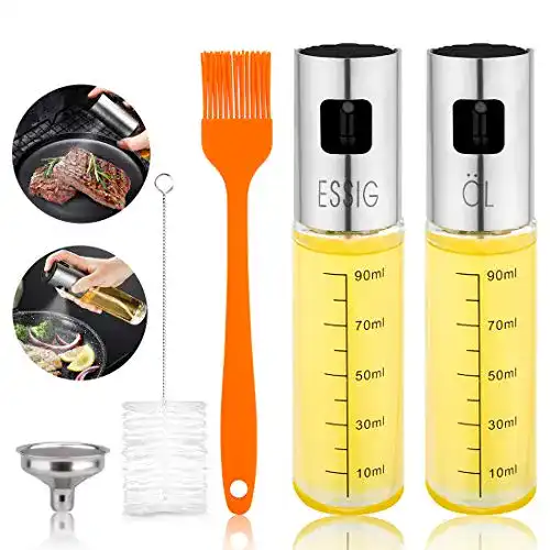 Die beste Essig-Öl-Spender aiface 2 Stück Glas Ölsprüher Flasche Set 2026 Test Bestseller Essig-Öl-Spender aiface 2 Stück Glas Ölsprüher Flasche Set