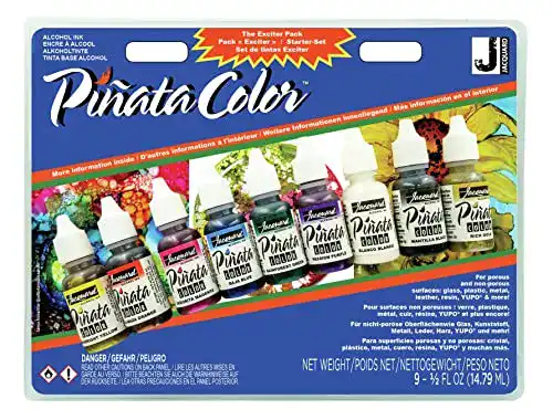 Alcohol Ink Jacquard, Alkoholtinte-Starter-Set, 9 Farben