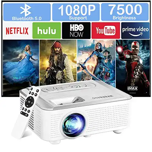Beamer unter 100 Euro MPBEKING Mini Beamer, 1080p, Full HD