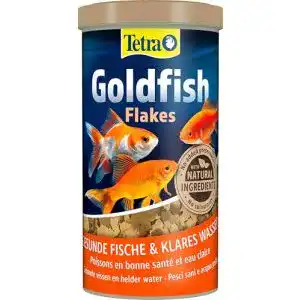 Goldfischfutter Tetra Goldfish Flakes – Flocken-Fischfutter 1 L Dose