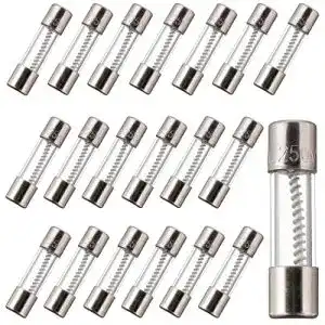 Feinsicherungen BOJACK T5AL250V 5×20 mm 5A 250V Langsamer Schlag Glas