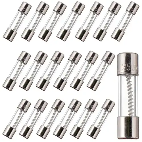 Feinsicherungen BOJACK T5AL250V 5×20 mm 5A 250V Langsamer Schlag Glas