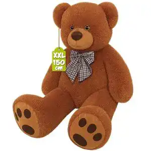 Kuscheltiere Deuba Teddy | Größe XXL 150cm | Farbe Braun