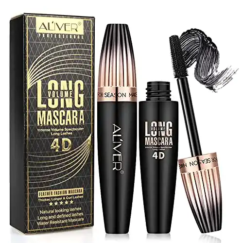 4D-Mascara Vinimay Mascara Wasserfest Schwarz 4D Seidenfaser Mascara