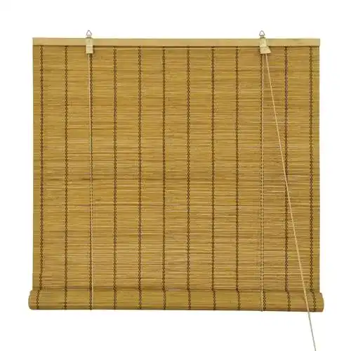 Holzjalousien Victoria M. Bambusrollo Seitenzugrollo 120 x 160 cm