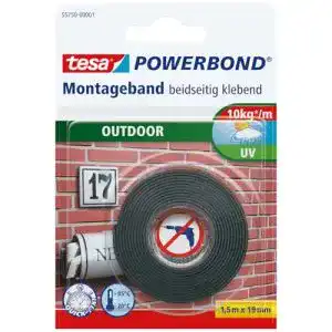 Tesa Powerbond tesa Outdoor – Doppelseitiges Montageband
