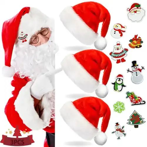 Weihnachtsmütze MEISHANG,Nikolausmütze beweglich
