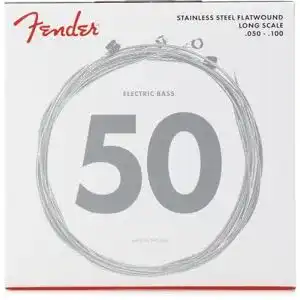 Flatwound-Bass-Saiten Fender 073-9050-405 Edelstahl 9050 Bass
