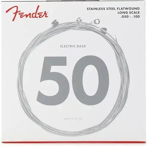 Flatwound-Bass-Saiten Fender 073-9050-405 Edelstahl 9050 Bass