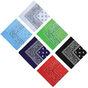 Bandana NETUME Kopftuch für Damen Herren 6 Stück, Baumwolle