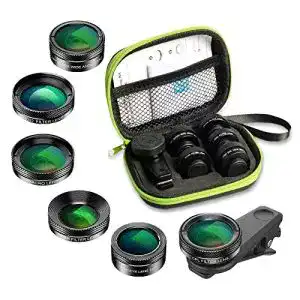 Makro-Objektiv Handy APEXEL 6 in 1 Handy-Objektiv-Kit