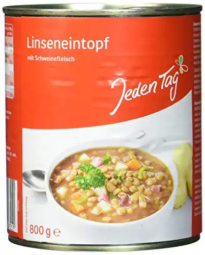 Die beste Doseneintopf Jeden Tag Linsentopf, 800 g 2026 Test Bestseller Doseneintopf Jeden Tag Linsentopf, 800 g