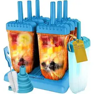 Eis-am-Stiel-Formen HelpCuisine ® 6 Stück mit Reinigungsbürste