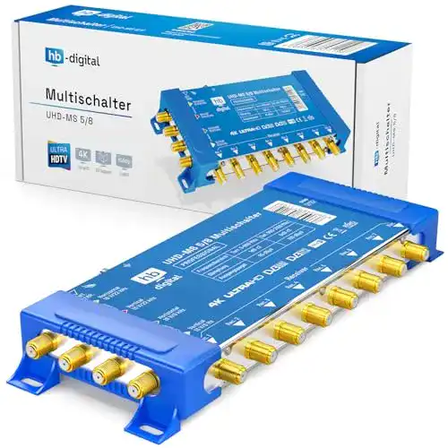 Multischalter HB-DIGITAL pmse 5/8 1x SAT bis 8 x Teilnehmer