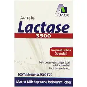 Laktase-Tabletten Avitale Lactase 3500 FCC, 100 Tabletten