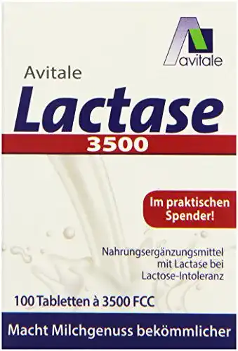Die beste Laktase-Tabletten Avitale Lactase 3500 FCC, 100 Tabletten 2026 Test Bestseller Laktase-Tabletten Avitale Lactase 3500 FCC, 100 Tabletten