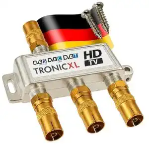 Sat-Verteiler 3-fach TronicXL Premium Koax Antennenverteiler