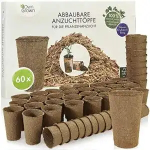 Anzuchttopf OwnGrown Abbaubare Anzuchttöpfe: 60x Premium