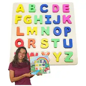 Buchstaben-Puzzle EasY FoxY ToY Alphabet-ABC-Holz-Puzzle