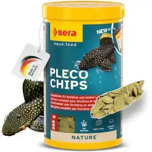 Welsfutter sera Wels-Chips Nature 1.000 ml (380 g) – Formstabil