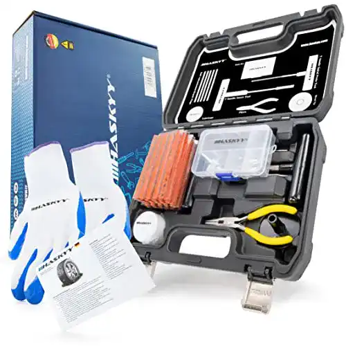 Reifenreparaturset Haskyy 60 tlg. Profi Reifen-Reparatur-Set
