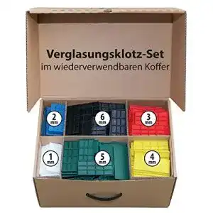 Verglasungsklötze Fux Set Unterleger, Distanzklötze 600 Stk.