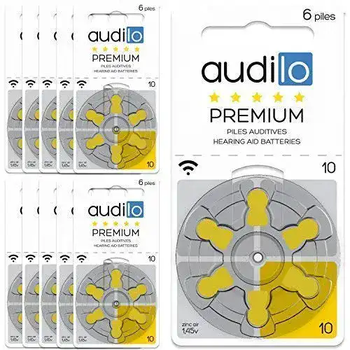 Hörgeräte-Batterien-10 Audilo Premium Hörgerätebatterien