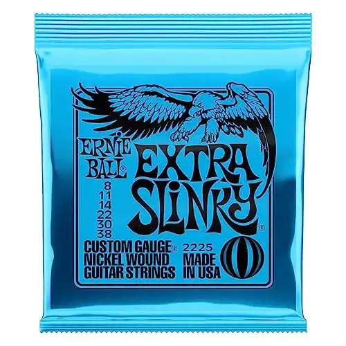 E-Gitarren-Saiten Ernie Ball Extra Slinky Nickel Wound, Stärke 8-38